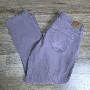 Peter Millar 36 Corduroy Pants Mens Gray Straight Leg Cotton Modal